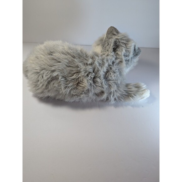 Ty Classic Lyric Cat Plush Gray White Long Hair Kitten 14” 2005 Soft Cuddly Toy - Picture 6 of 15